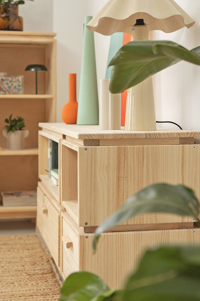 Imagen de ambiente 2 para:Mueble TV de madera ecológica